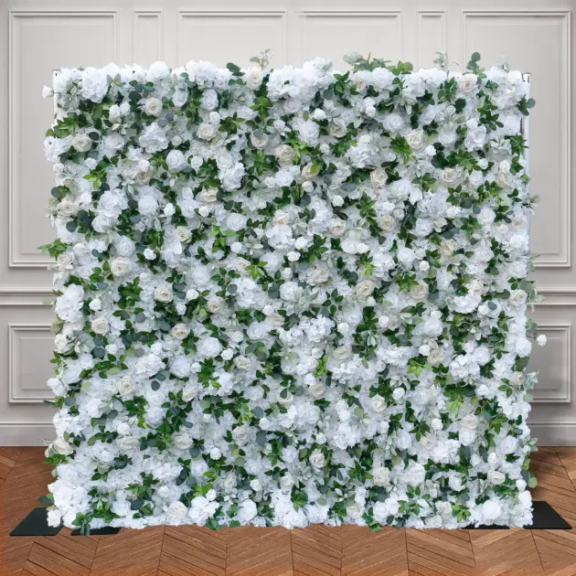 White Petal Flower Wall