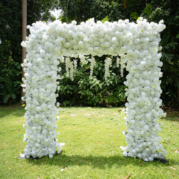 White Flower Arch