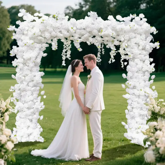 White Flower Arch