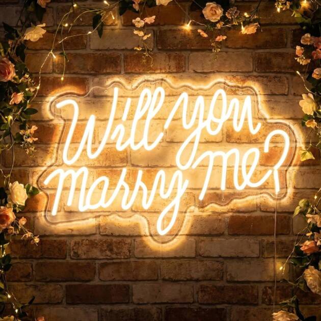 Letrero LED “Will You Marry Me”
