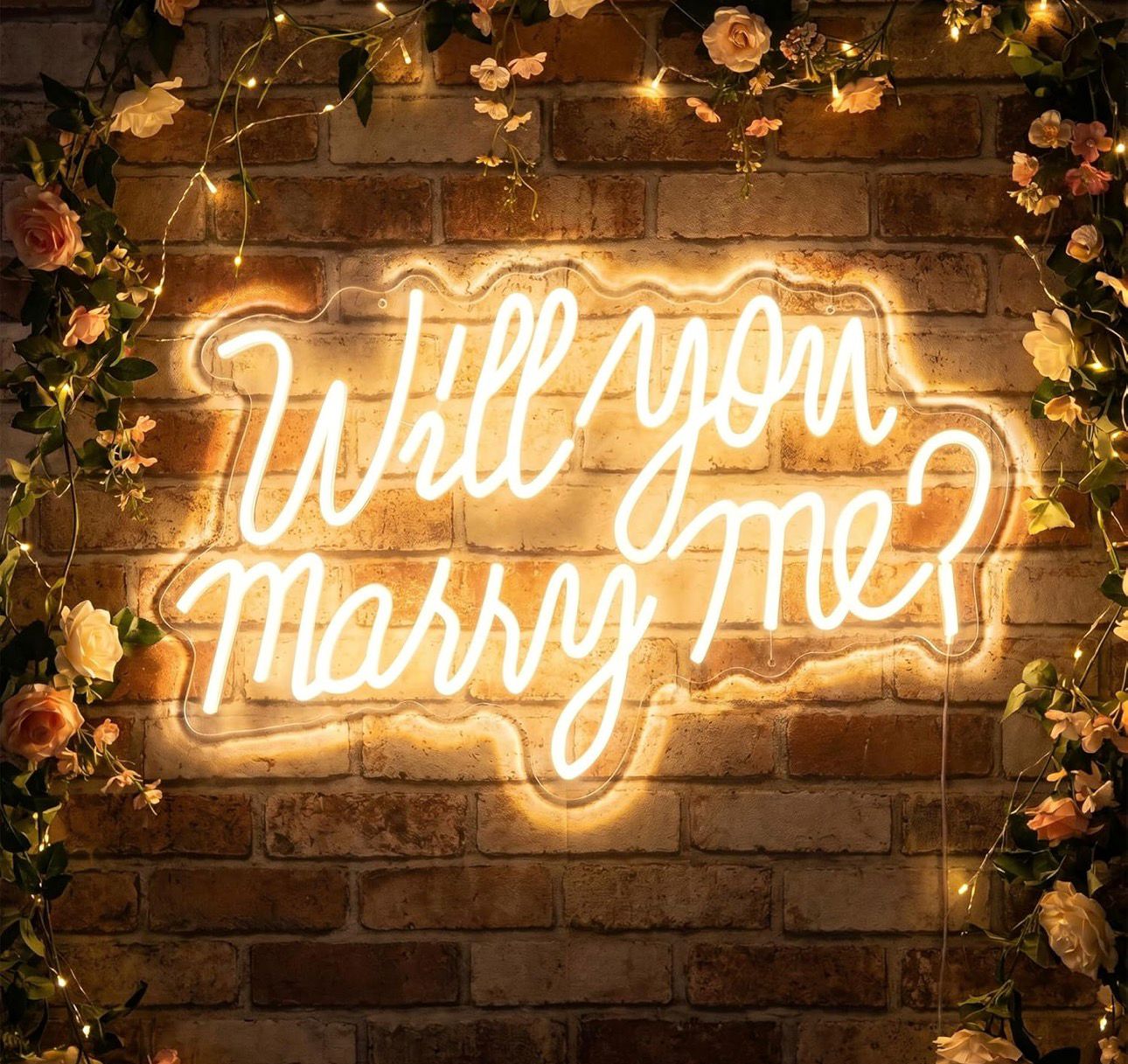 Letrero LED “Will You Marry Me”