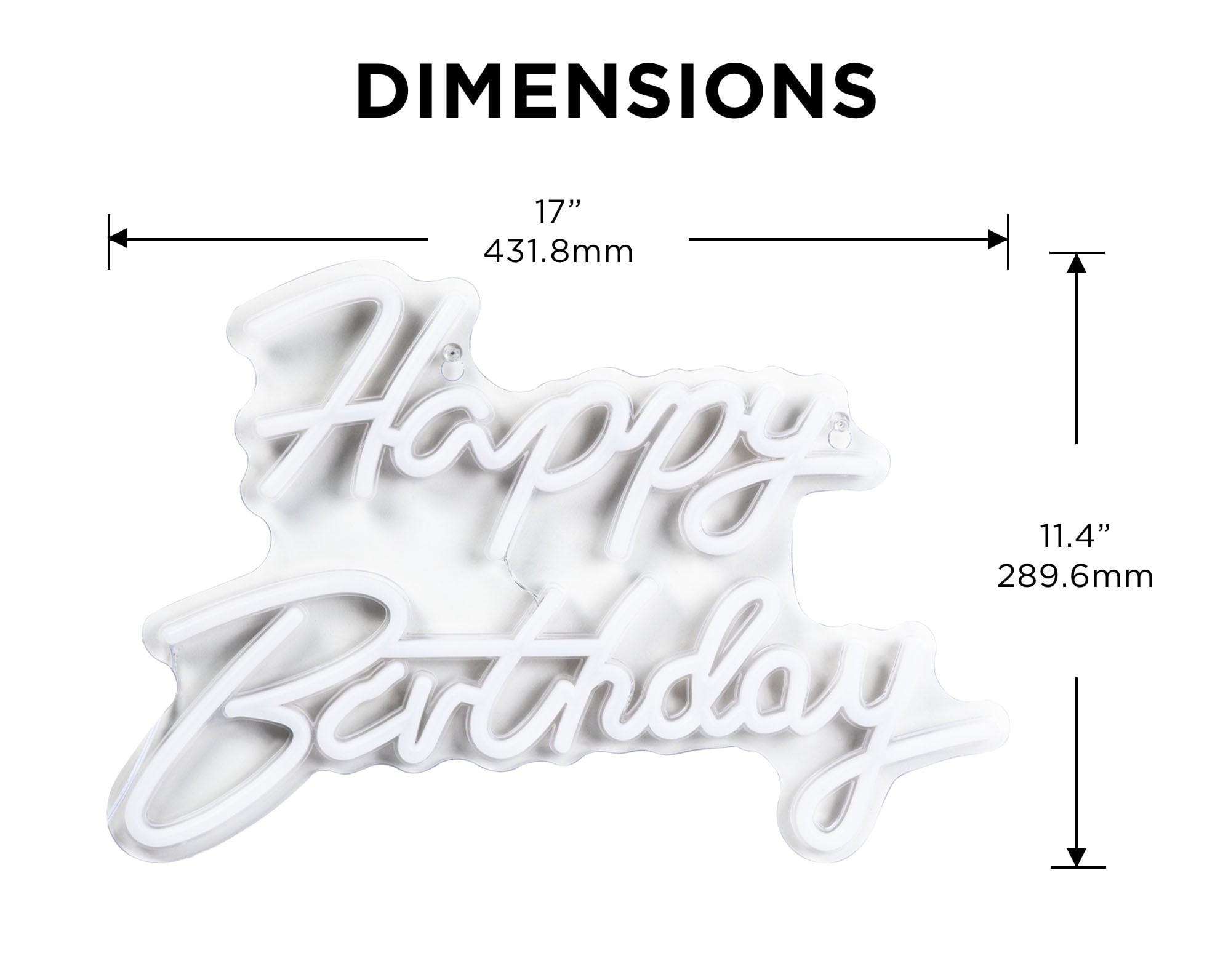 Letrero LED “Happy Birthday” - Imagen 2