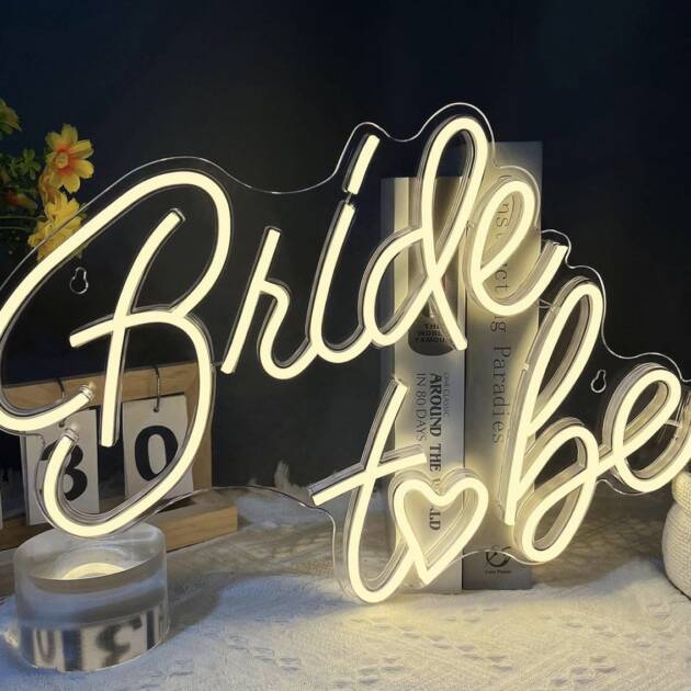 Letrero LED “Bride To Be”