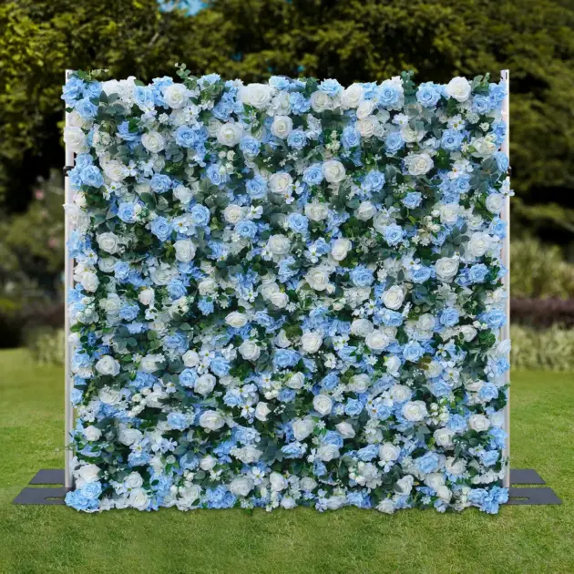 Blue Petals Floral Wall