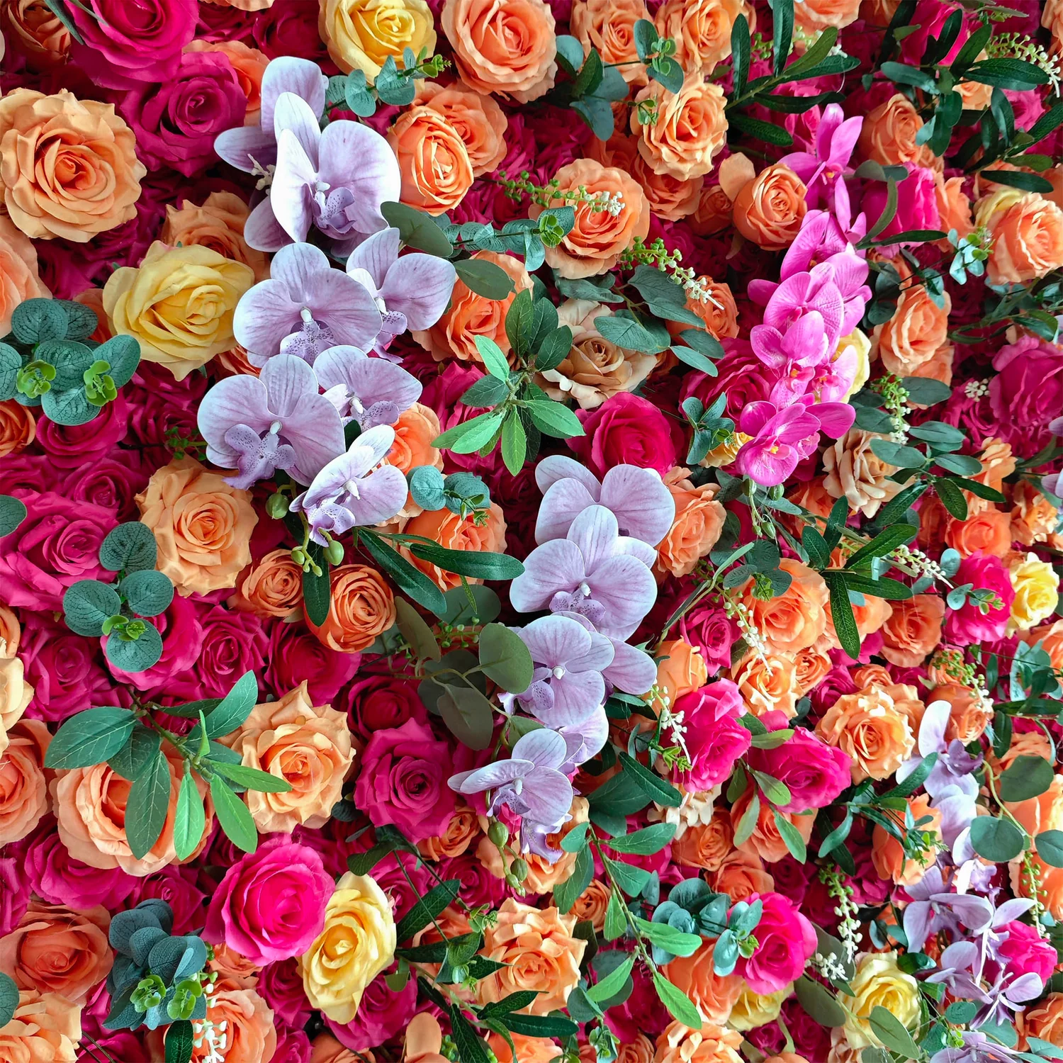 Coral Sunset Floral Wall - Imagen 2
