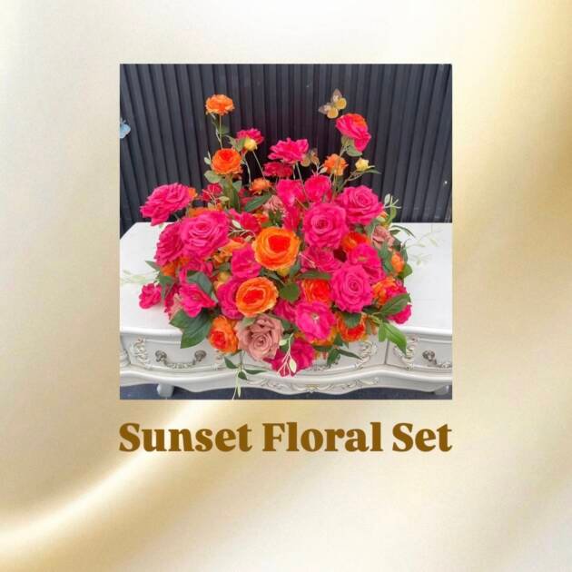 Sunset Floral Set