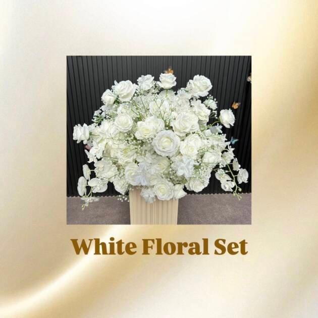 White Floral Set