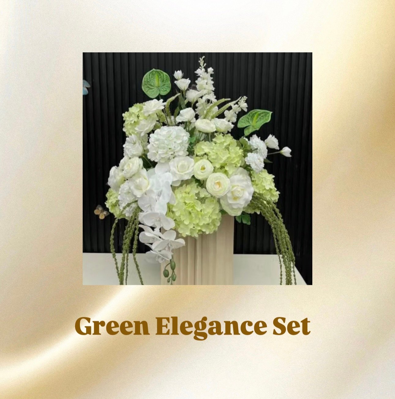 Green Elegance Floral Set